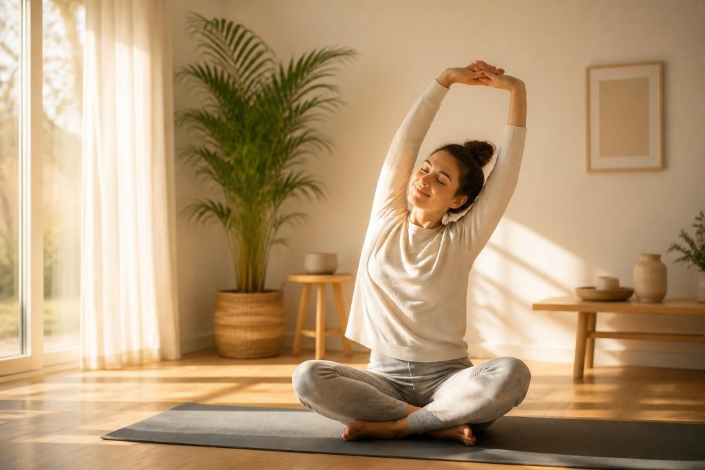 découvrez des étirements doux et simples pour bien commencer la journée, améliorer votre flexibilité et réveiller votre corps en douceur.