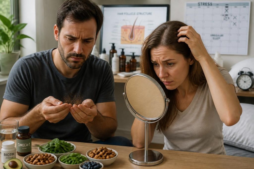 découvrez les causes fréquentes de la perte de cheveux et les solutions efficaces pour y remédier, afin de retrouver une chevelure saine et dense.